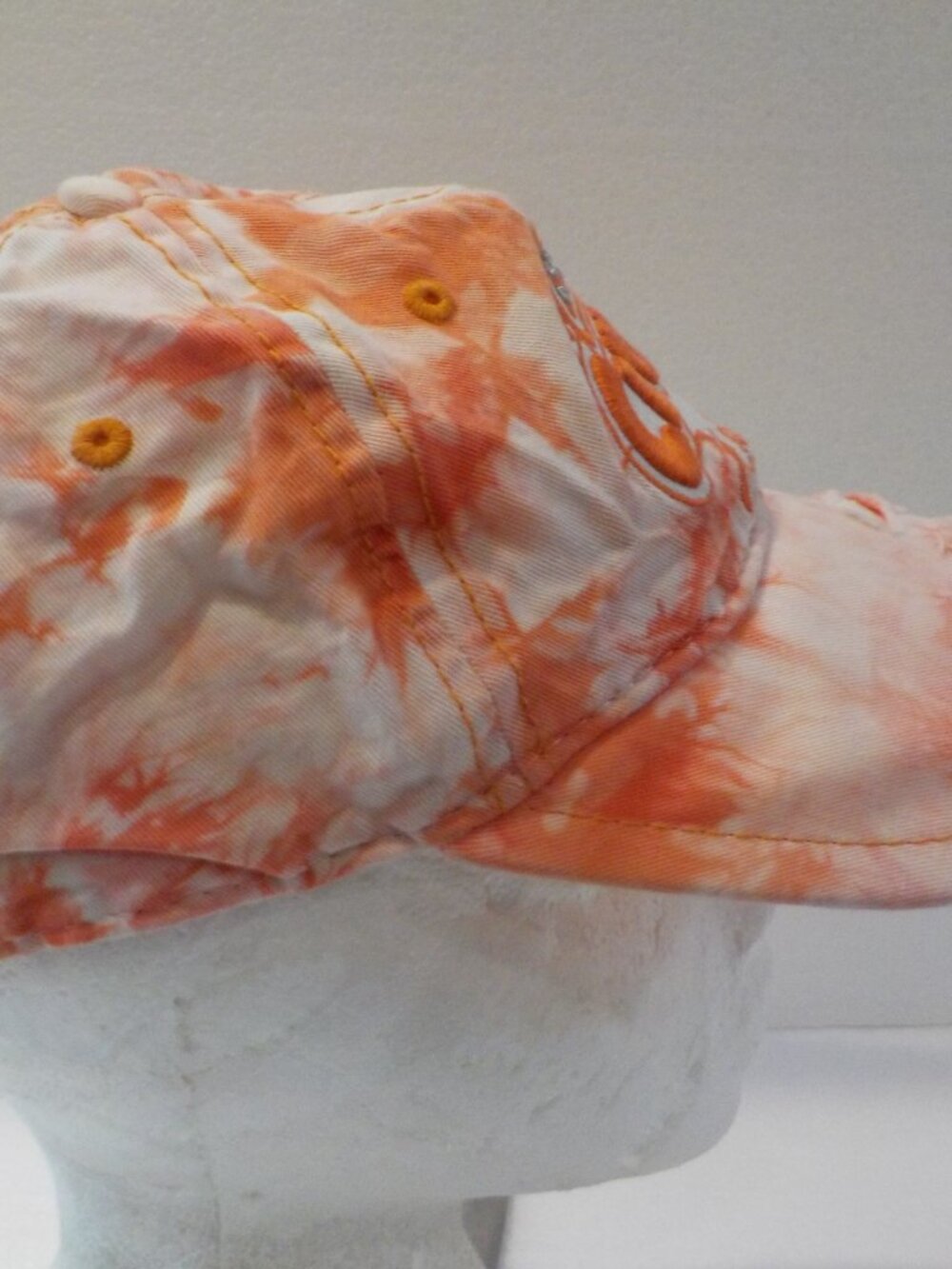Orange CRUSH Distressed Strap Back Women's Hat - Picture 3 of 6